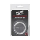 Rock Solid Brushed Alloy Large (1.75in X .75in) Silver