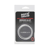 Rock Solid Brushed Alloy X-large (2in X .75in) Silver