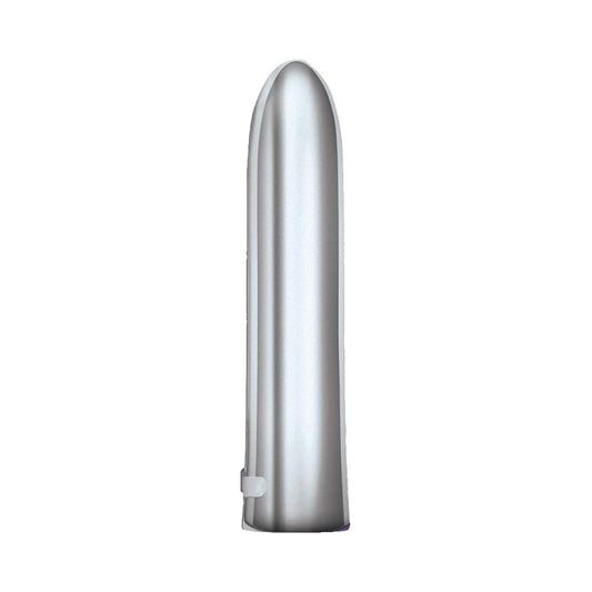 Intense Power Bullet Rechargeable 7 Function Usb Cord Included Waterproof Silver