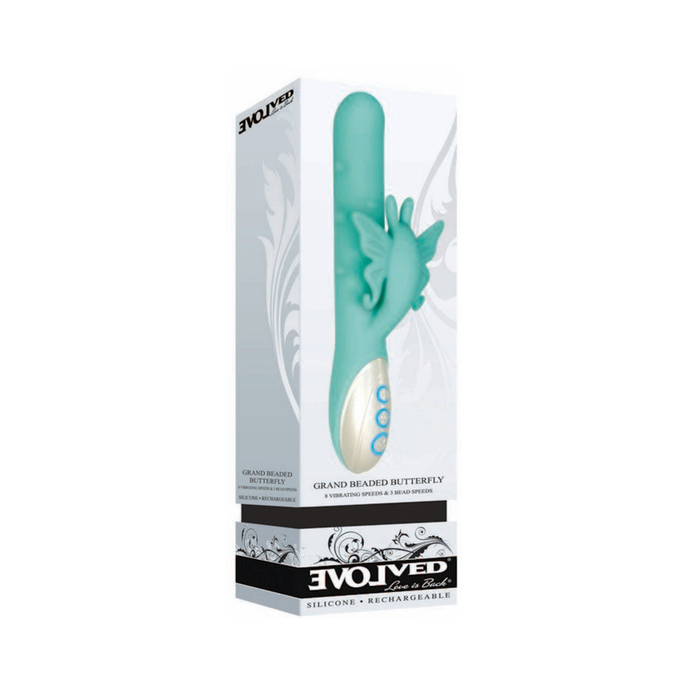 Evolved Grand Beaded Butterfly Green