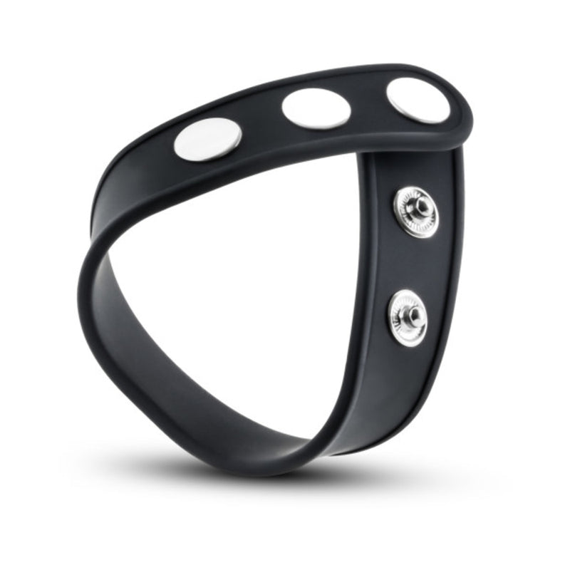 Performance - Vs5 - Silicone 3-snap Cock Strap - Black