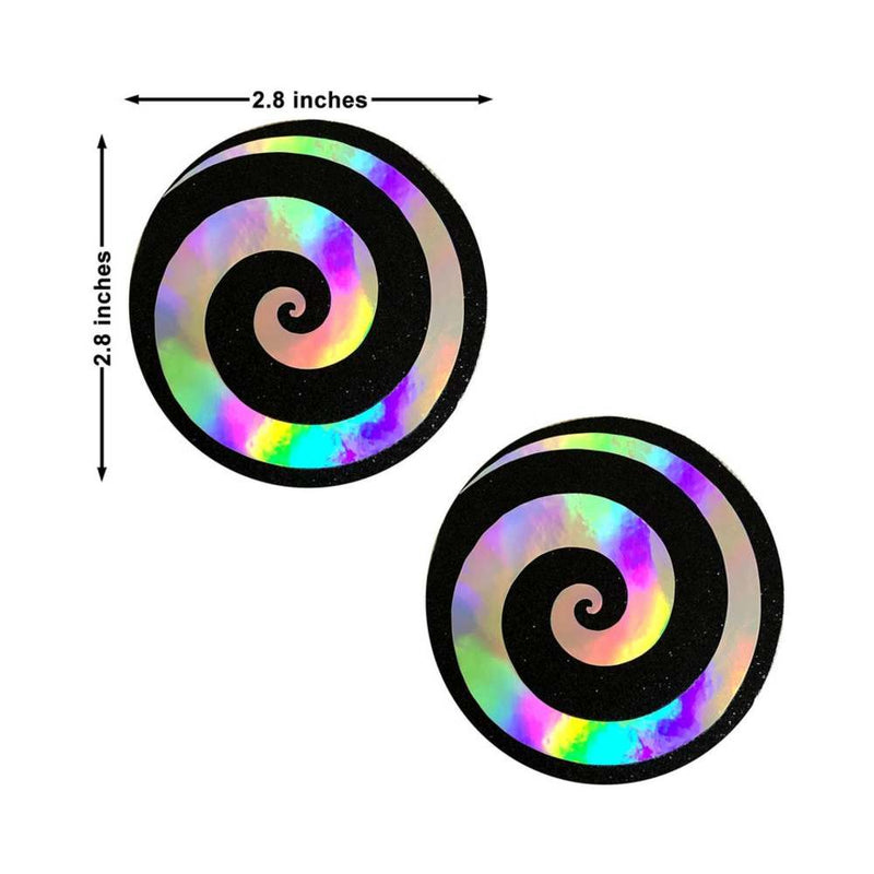 Neva Nude Pasty Spiral Holographic