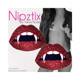 Neva Nude Pasties Vampire Lips Glitter Red