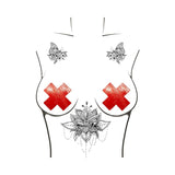 Neva Nude Pasty X Factor Wet Vinyl Red