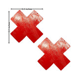 Neva Nude Pasty X Factor Wet Vinyl Red