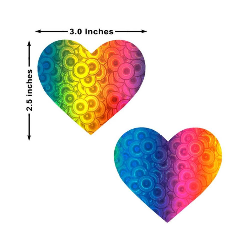 Neva Nude Pasty I Heart U Trippy Kaleidoscope