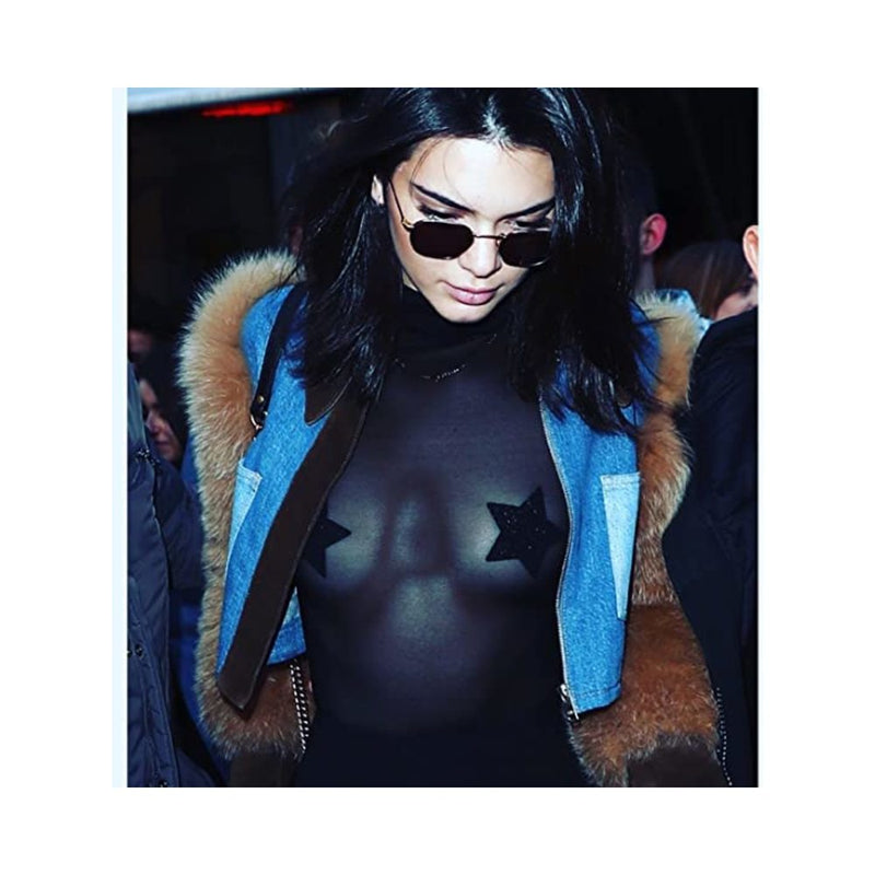 Neva Nude Pasty Starry Night Glitter Malice Black Set Of 6