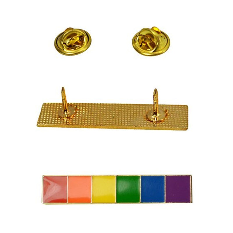 Gaysentials Lapel Pin - Rainbow Bar