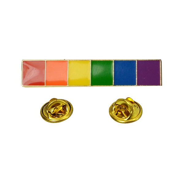 Gaysentials Lapel Pin - Rainbow Bar