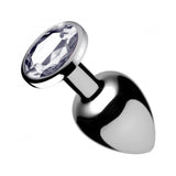 Clear Gem Anal Plug - Medium