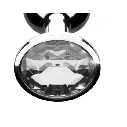 Clear Gem Anal Plug - Medium
