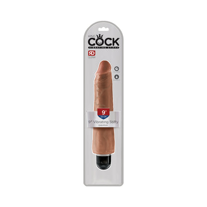 King Cock 9in Vibrating Stiffy Tan