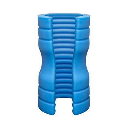 Optimale Truskyn Silicone Stroker Ribbed Blue