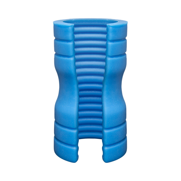 Optimale Truskyn Silicone Stroker Ribbed Blue