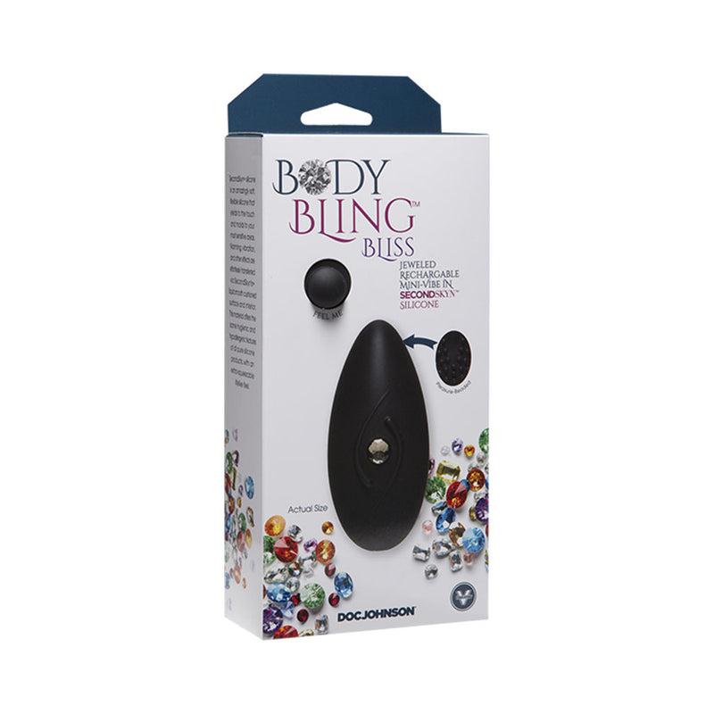 Body Bling - Clit Caress Mini-Vibe in Second Skin Silicone - Silver