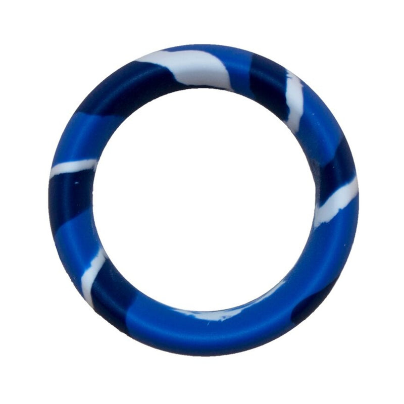 Major Dick Commando Cock Ring Blue Camo 1.5 inches