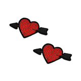 Neva Nude Reusable Pasty Hearts Sequins Pasties