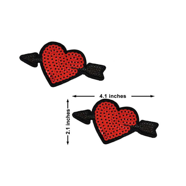 Neva Nude Reusable Pasty Hearts Sequins Pasties
