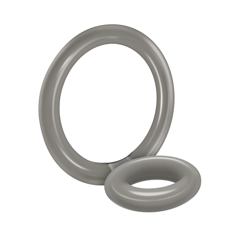 Bullseye Cock Ring Double Ring Smoke