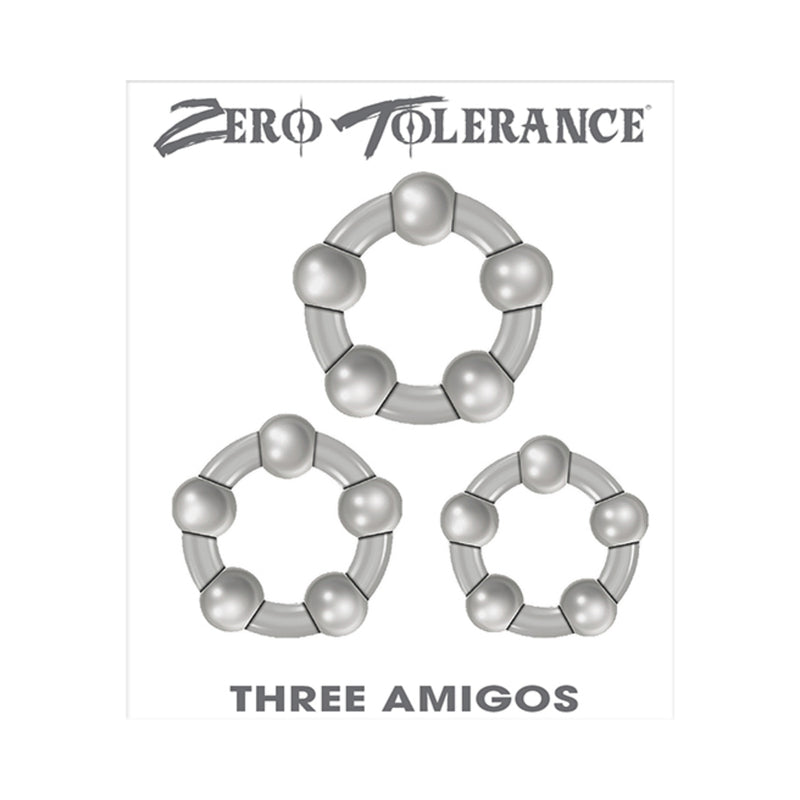 Zt Three Amigos Cock Ring Set Of 3