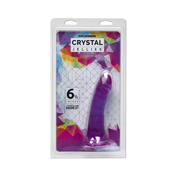Crystal Jellies 6.5in Slim Dong Purple