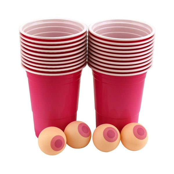 Boobie Beer Pong w/Cups & Boobie Balls