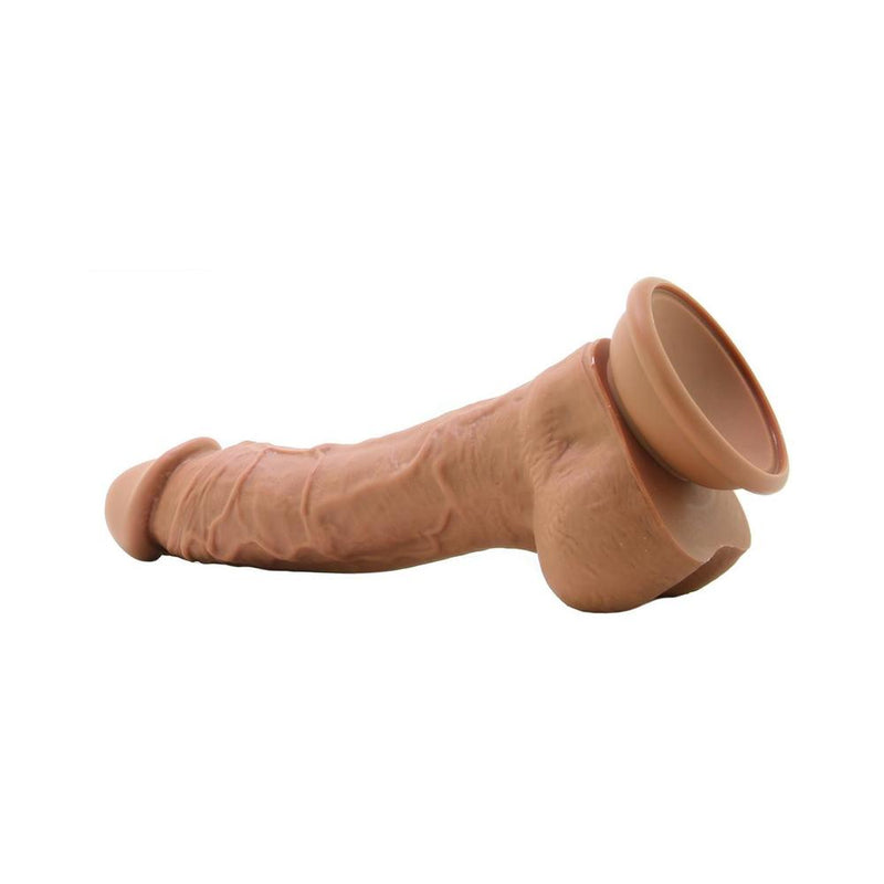 Colours Pleasures 8in Dildo Dark Brown