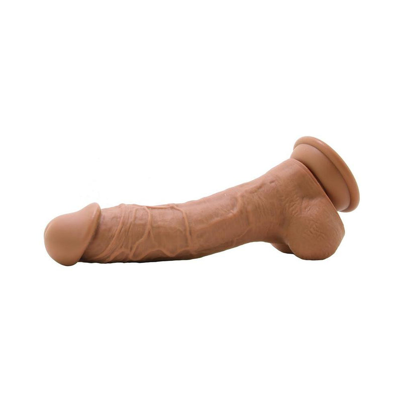 Colours Pleasures 8in Dildo Dark Brown