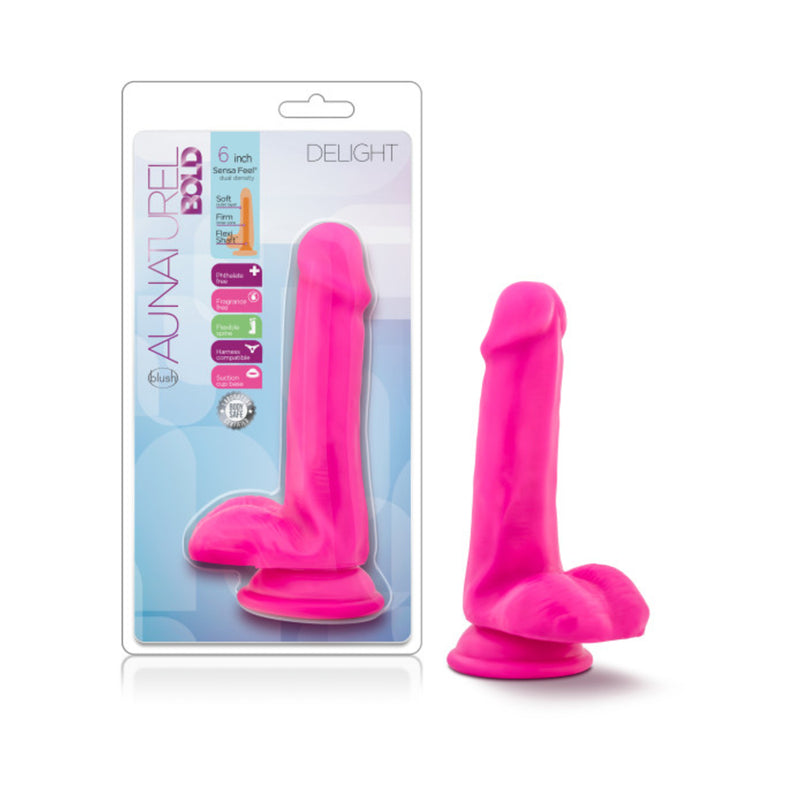 Au Naturel Bold Delight Dildo 6 Pink