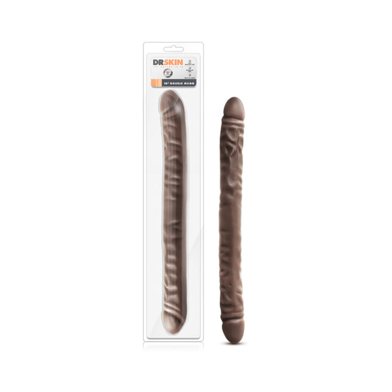 Dr. Skin - 18 Inch Double Dildo - Chocolate