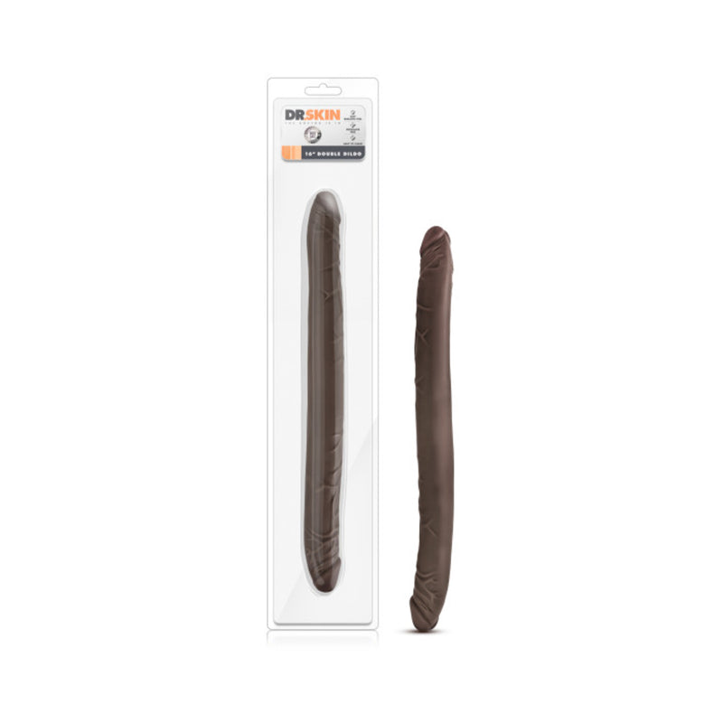 Dr. Skin - 16 Inch Double Dildo - Chocolate