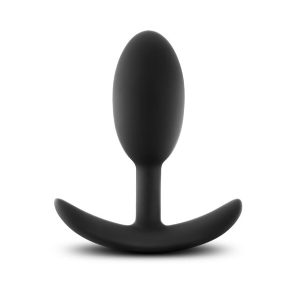 Blush Luxe Wearable Vibra Slim Plug Medium - Black