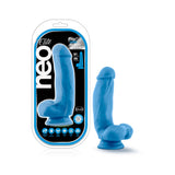 Neo Elite 7in Silicone Dual Density Cock With Balls