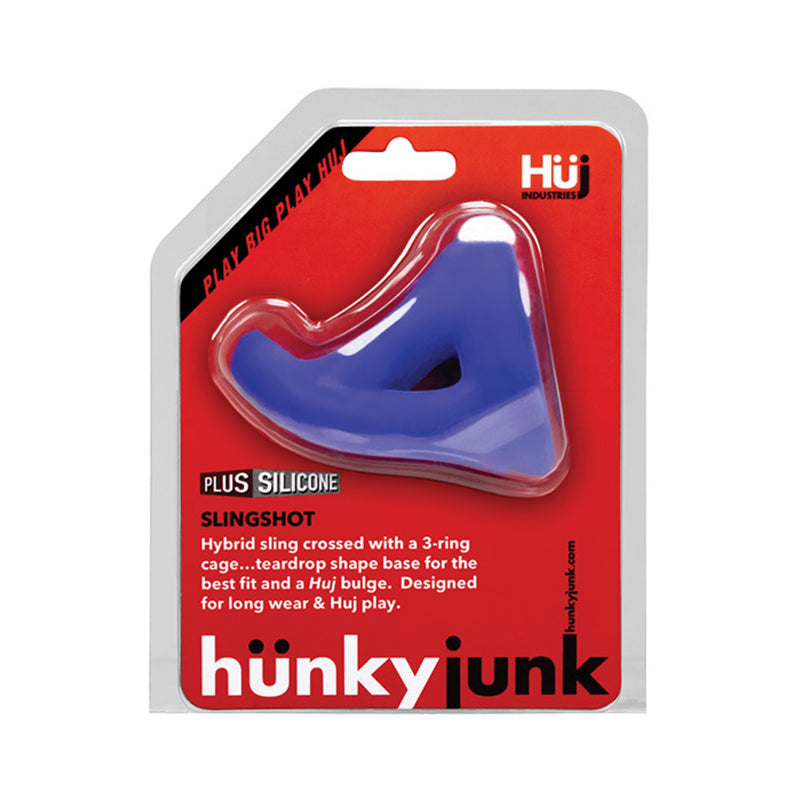 Hunky Junk Slingshot 3 Ring Teardrop Cobalt Blue