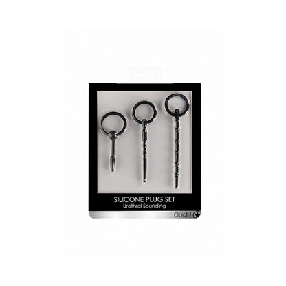 Ouch! Urethral Sounding Plug Set - Black