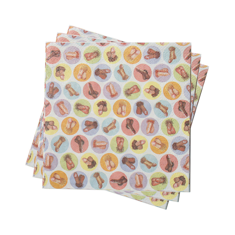 Mini Penis Napkins Pack Of 8