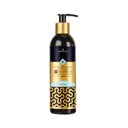 Sensuva Ultra-stimulating On Insane Ice Personal Moisturizer 8 Fl. Oz. Bottle
