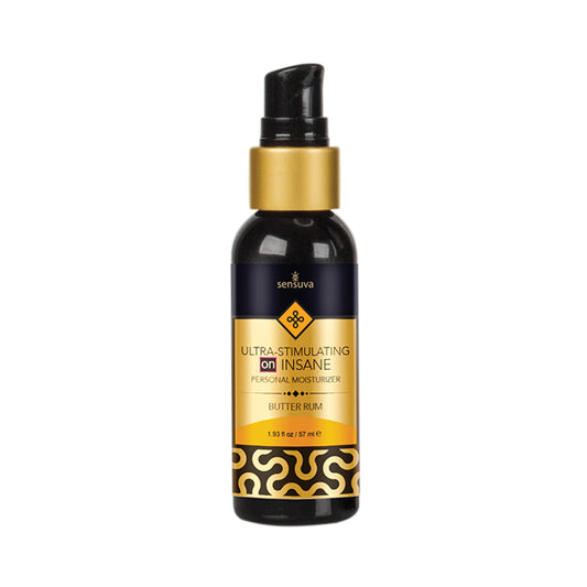 Sensuva Ultra-stimulating On Insane Personal Moisturizer - Butter Rum 2 Fl. Oz. Bottle