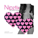 Neva Nude Pasty Hearts On Heart Uv Ne Pink/black