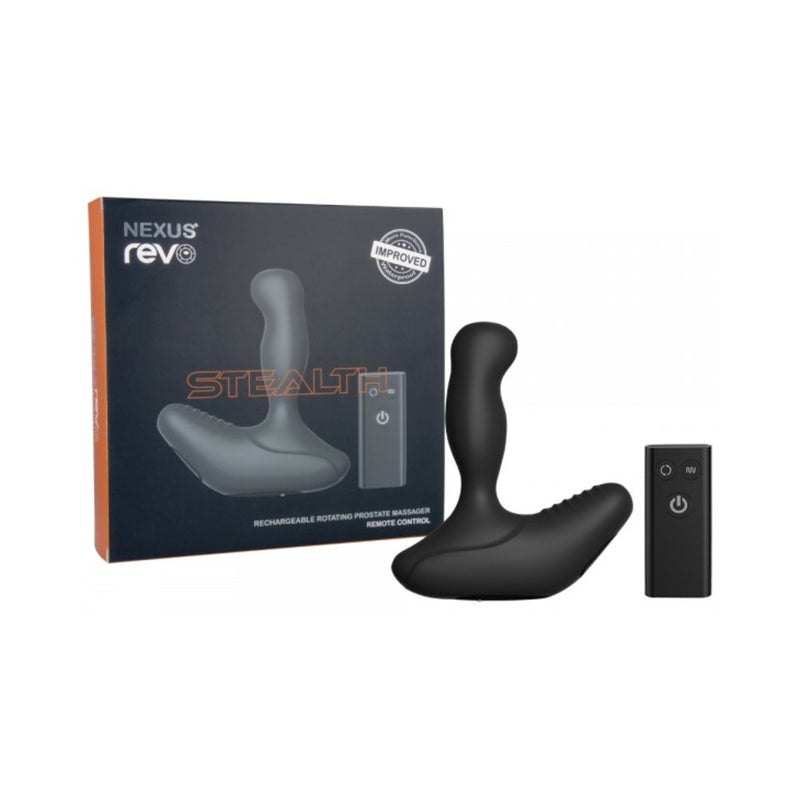 Nexus Revo Stealth Remote Control Rotating Prostate Massager - Black