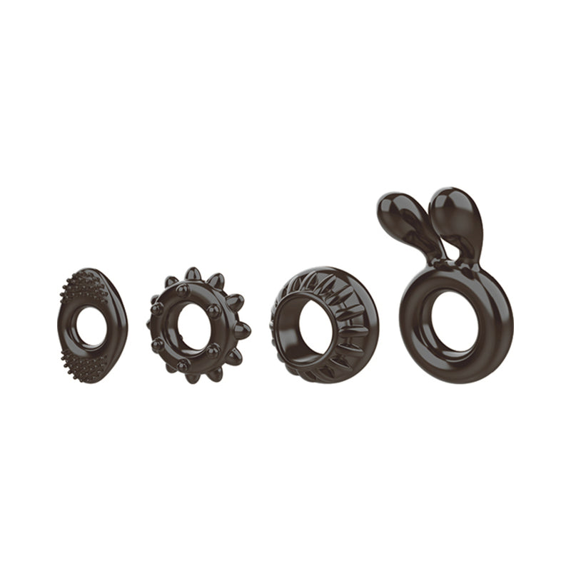 Zt Ring My Bell Cock Ring Set (4/per)