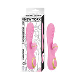 Vibes Of New York Ribbed Suction Massager Pink