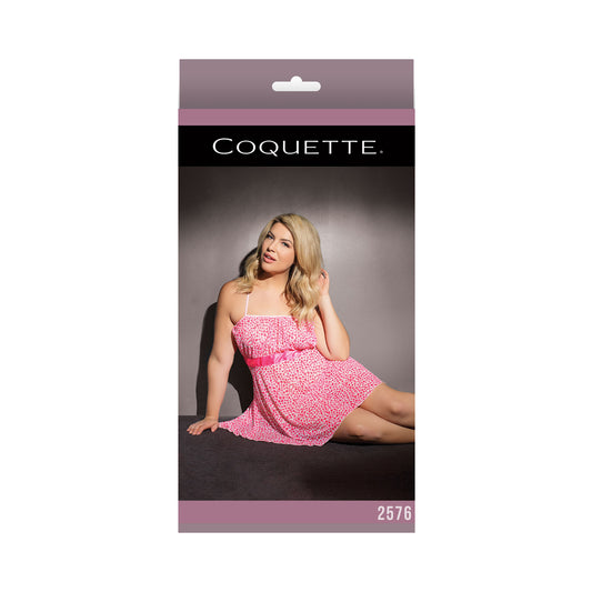 Baby Doll Pink/white Xl