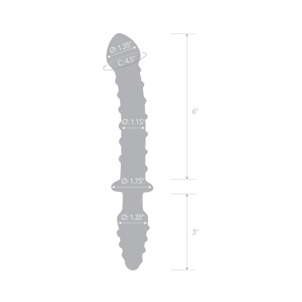 Mr. Swirly Double Ended Glas Dildo And Butt Plug