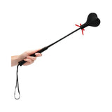 Ouch! Crop Heart Black With Lace - Small