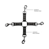 Ouch! Pain - Saddle Leather 4-way Hogtie Cross
