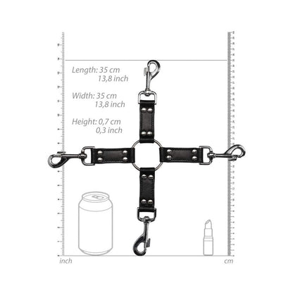 Ouch! Pain - Saddle Leather 4-way Hogtie Cross