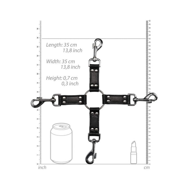 Ouch! Pain - Saddle Leather 4-way Hogtie Cross