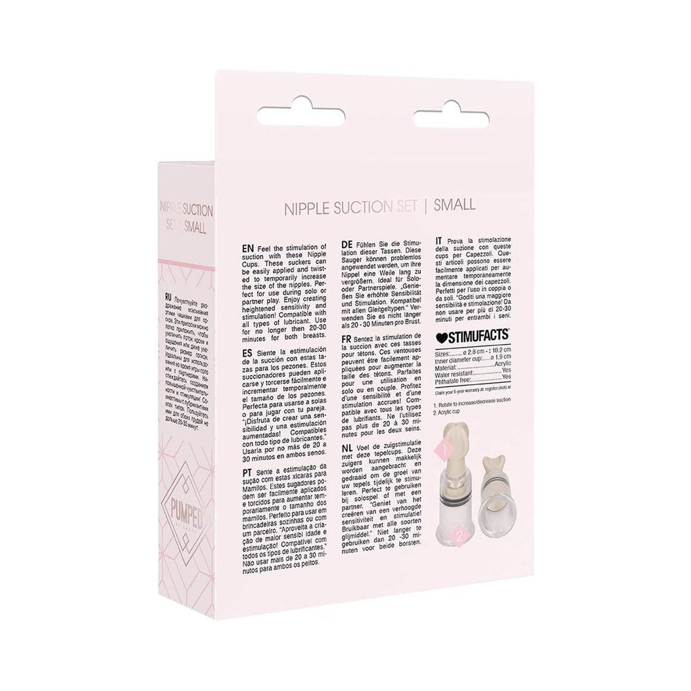 Pumped - Nipple Suction Set Small - Rose