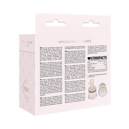 Pumped - Nipple Suction Sets Large - Rose